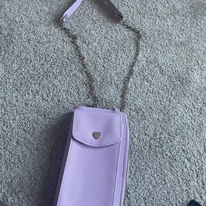 Lavender Crossbody Bag with Chain Strap